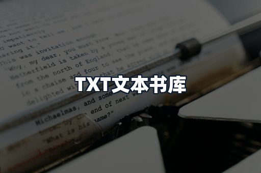 TXT文本书库